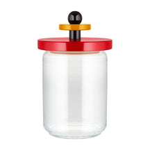 Alessi Voorraadpot Twergi - ES16/100 - Rood - ø 12 cm / 1 Liter - door Ettore Sotsass