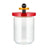 Alessi Voorraadpot Twergi - ES16/100 - Rood - ø 12 cm / 1 Liter - door Ettore Sotsass