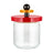 Alessi Voorraadpot Twergi - ES16/75 - Rood - ø 12 cm / 750 ml - door Ettore Sotsass