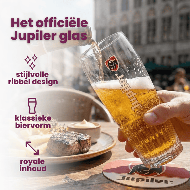 Jupiler Bierglazen - 330 ml - 6 stuks