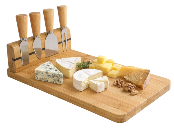 Kaasmessenset 5-delig RVS - Snijden en serveren van kaas - Cookinglife