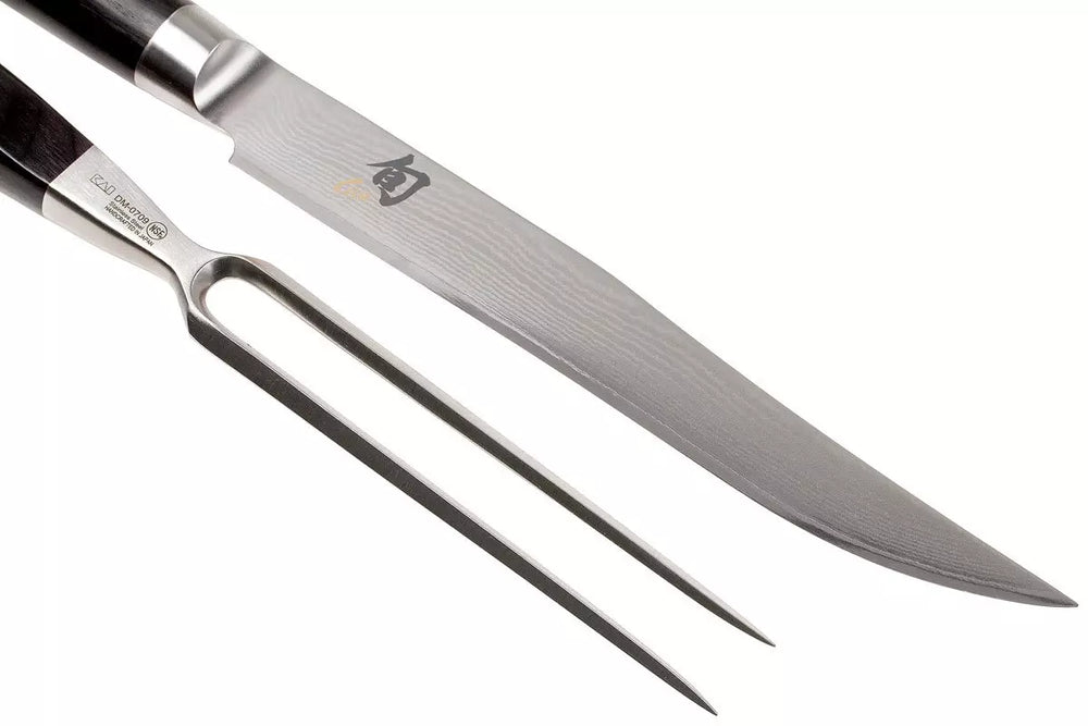 Kai Trancheerset Shun Classic - 32 lagen damaststaal - (Vleesmes + Vleesvork) - 2-delig - DMS-200