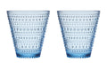 Iittala Glazen Kastehelmi - Aqua - 300 ml - 2 stuks