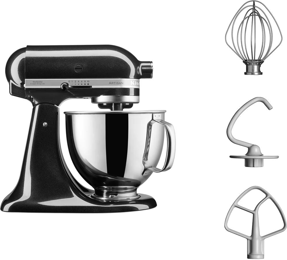 KitchenAid Keukenmachine Artisan - kantelbare kop - Onyx Zwart - 4.8 liter - 5KSM125EOB