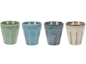 Cookinglife Koffiekopjes / Senseokopjes - Aardewerk 250 ml - 4 stuks