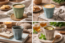 Cookinglife Koffiekopjes / Senseokopjes - Aardewerk 250 ml - 4 stuks