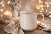 Cookinglife Koffiemokken Serene Sand 330 ml - Aardewerk - 4 stuks