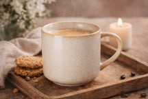 Cookinglife Koffiemokken Serene Sand 330 ml - Aardewerk - 4 stuks