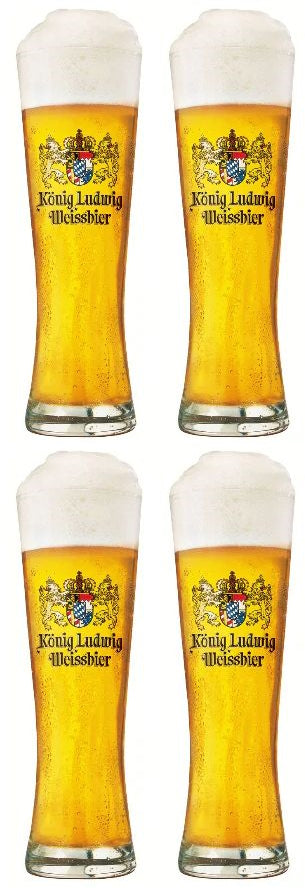 Konig Ludwig Bierglazen Weizen 500 ml - 4 stuks