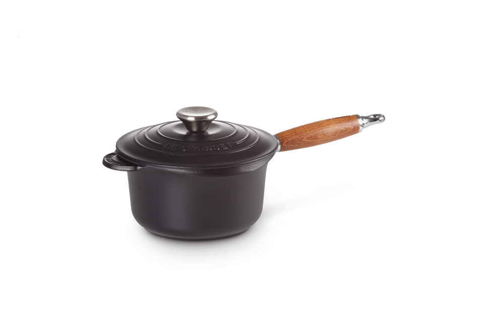 Le Creuset Steelpan met deksel - Tradition - Mat Zwart - ø 18 cm / 1.8 liter