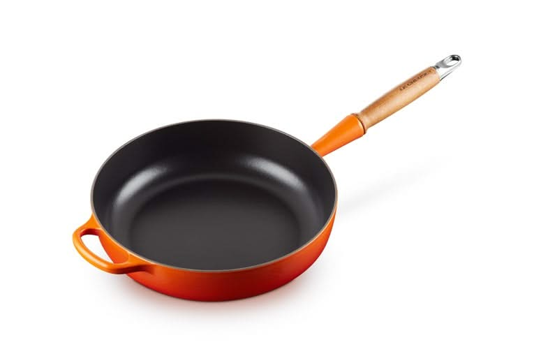 Le Creuset Hapjespan Signature - Oranjerood - ø 28 cm / 3.6 liter- geëmailleerde anti-aanbaklaag