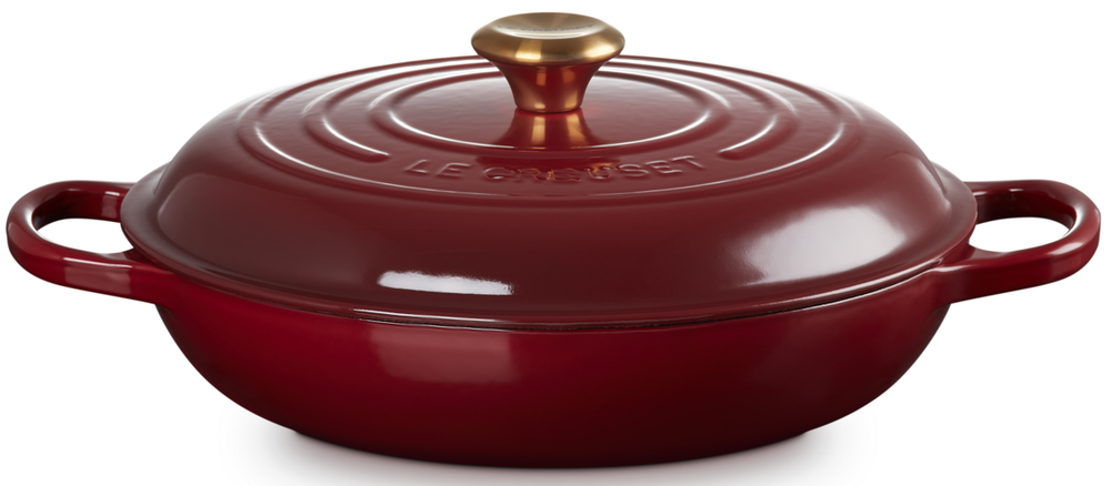 Le Creuset Braadpan Signature - Campagnard - Garnet -  30 cm / 3.5 liter