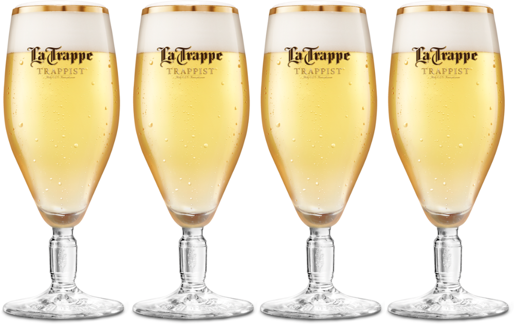 La Trappe Bierglas Witte Trappist - 300 ml - 4 stuks