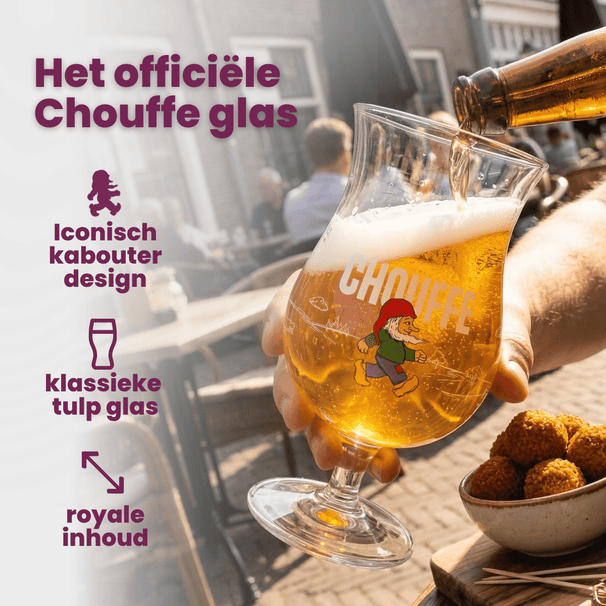 La Chouffe Bierglazen - 330 ml - 2 stuks