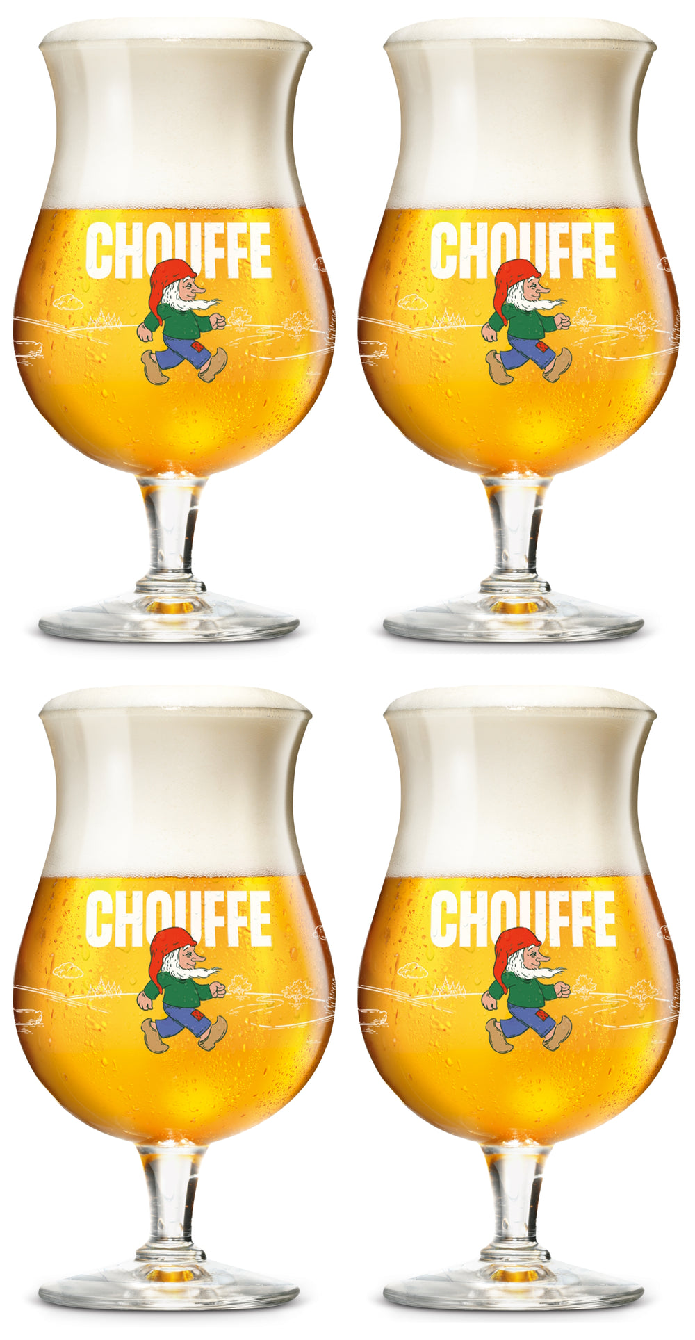 La Chouffe Bierglas 330 ml - 4 stuks