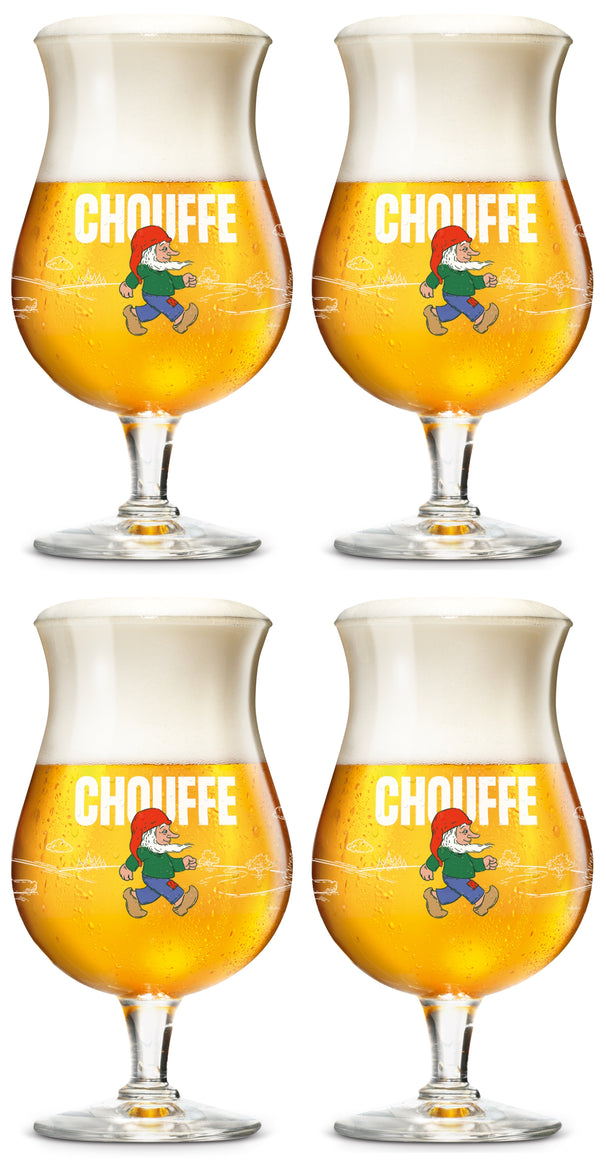 La Chouffe Bierglas 330 ml - 4 stuks