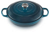 Le Creuset Braadpan Signature - Campagnard - Deap Teal - ø 30 cm / 3.5 liter