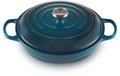 Le Creuset Braadpan Signature - Campagnard - Deap Teal - ø 30 cm / 3.5 liter