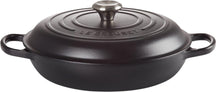 Le Creuset Braadpan Signature - Campagnard - Mat Zwart - ø 30 cm / 3.5 liter