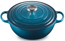 Le Creuset Braadpan Signature - Marmite - Deap Teal - ø 26 cm / 4.1 liter