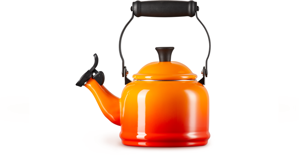 Le Creuset Fluitketel Demi - Oranjerood - 1.1 liter - inductie geschikt -