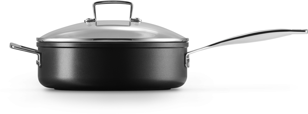 Le Creuset Hapjespan met Glazen Deksel Essential Non-Stick Ceramic - ø 26 cm / 4.0 liter - keramische anti-aanbaklaag