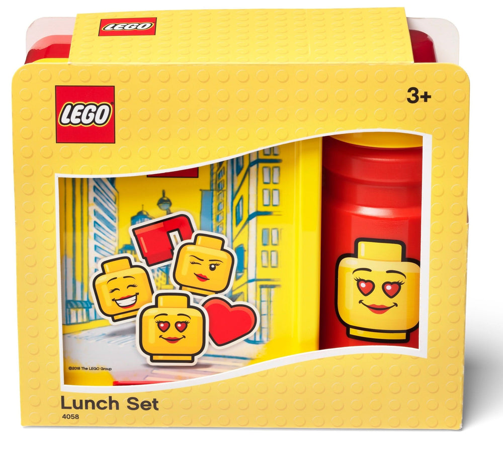 LEGO® Lunchset Classic Girls - Geel/ Rood