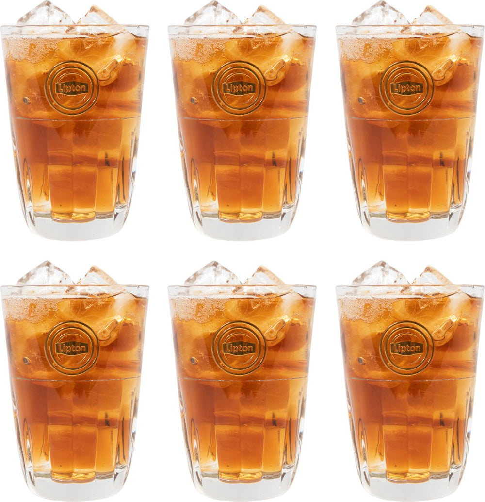Lipton Ice Tea Glazen - Stapelbaar - 370 ml - 6 stuks