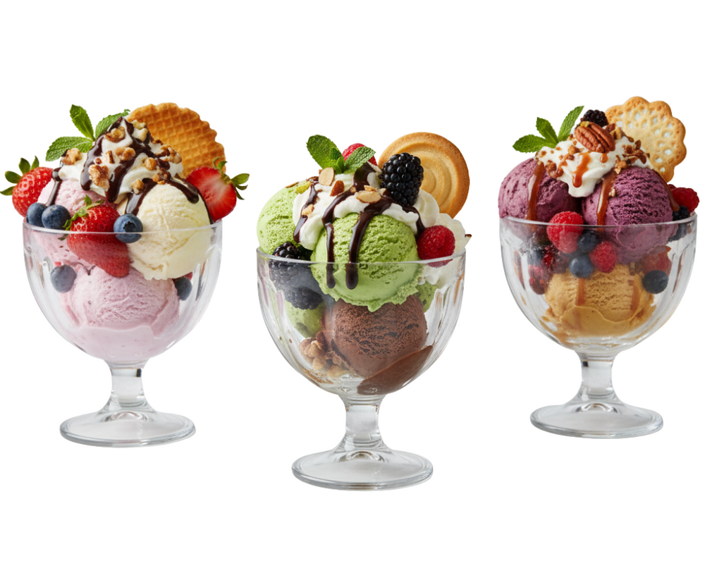 Ijs Cups IJscoupes Glas 425 ml - 3 stuks - Ideaal voor IJs en Desserts kopen ...