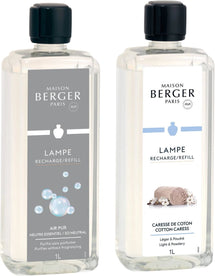 Maison Berger Navulling - voor geurbrander - So Neutral + Cotton Caress - 2x 1 liter