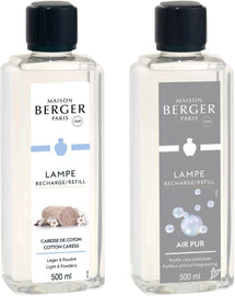 Maison Berger Navulling - voor geurbrander - So Neutral + Cotton Caress - 2x 500 ml