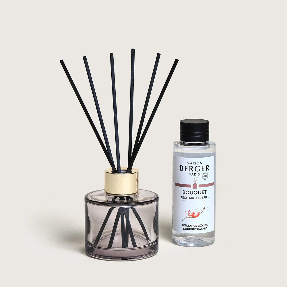 Maison Berger Giftset Duo Rosalie - Geurstokjes 80 ml & Roomspray 50 ml - Grijs