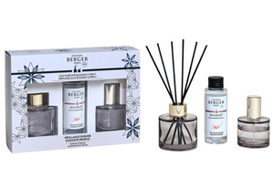 Maison Berger Giftset Duo Rosalie - Geurstokjes - Grijs - 80 ml & Roomspray 50 ml