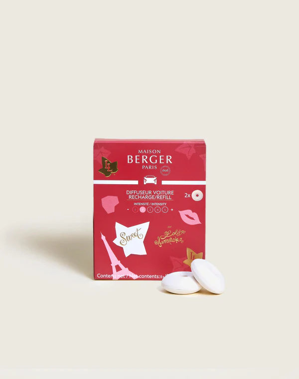 Maison Berger Navulling - voor autoparfum - Lolita Lempicka Sweet - 2 Stuks