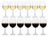 Cookinglife Wijnglazenset Milena 12-Delig -  Rode wijnglazen + Witte wijnglazen
