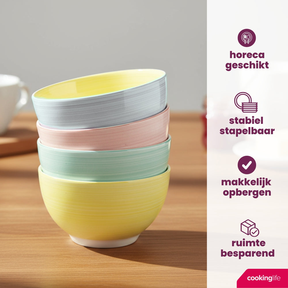 Cookinglife Soepkommen / Kommen Pastel Harmony ø 14 cm - 6 Stuks