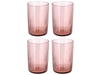 Bitz Waterglas Kusintha - Roze - 280 ml - 4 stuks