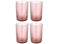 Bitz Waterglas Kusintha - Roze - 280 ml - 4 stuks