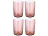 Bitz Waterglas Kusintha - Roze - 280 ml - 4 stuks