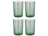 Bitz Waterglas Kusintha - Groen - 280 ml - 4 stuks