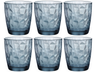 Bormioli Rocco Waterglazen Diamond - Blauw - 300 ml - 6 stuks