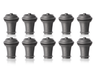 Vacu Vin Wijnstopper Vacuum Wine Stopper - Grijs - 10 stuks