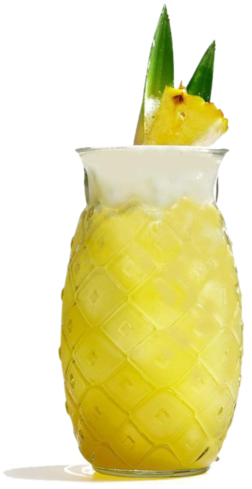 Cocktailglas / Tiki Ananas Glas - 400 ml - 6 stuks