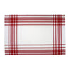 KOOK Theedoek Streep Rood 60 x 60 cm