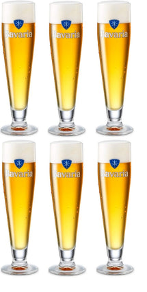 Bavaria Bierglas op Voet - 250 ml - 6 stuks