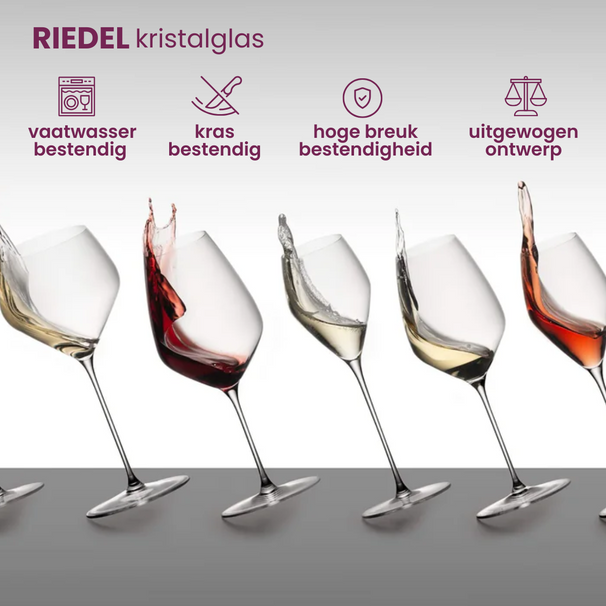 Riedel Witte Wijnglazen Vinum - Viognier / Chardonnay - 350 ml - 2 stuks