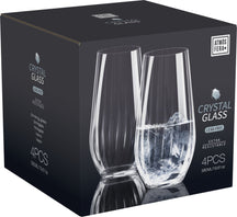 Cookinglife Longdrinkglazen Crystalline - 580 ml - 4 Stuks