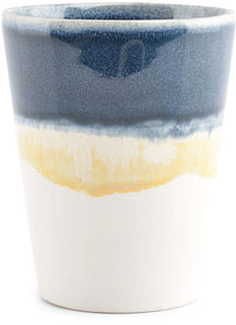 Salt & Pepper Beker Flow - blauw - 370 ml - 4 stuks