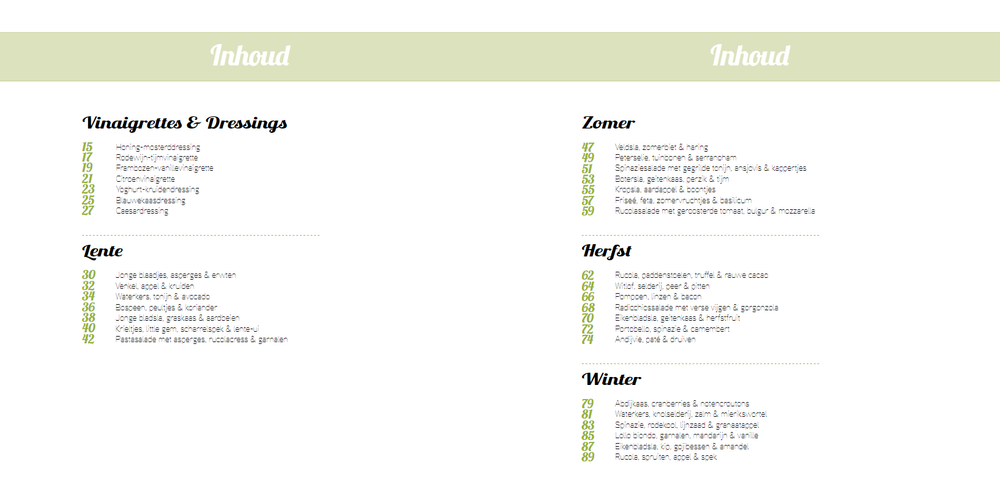 Kookboek - Salades & Dressings