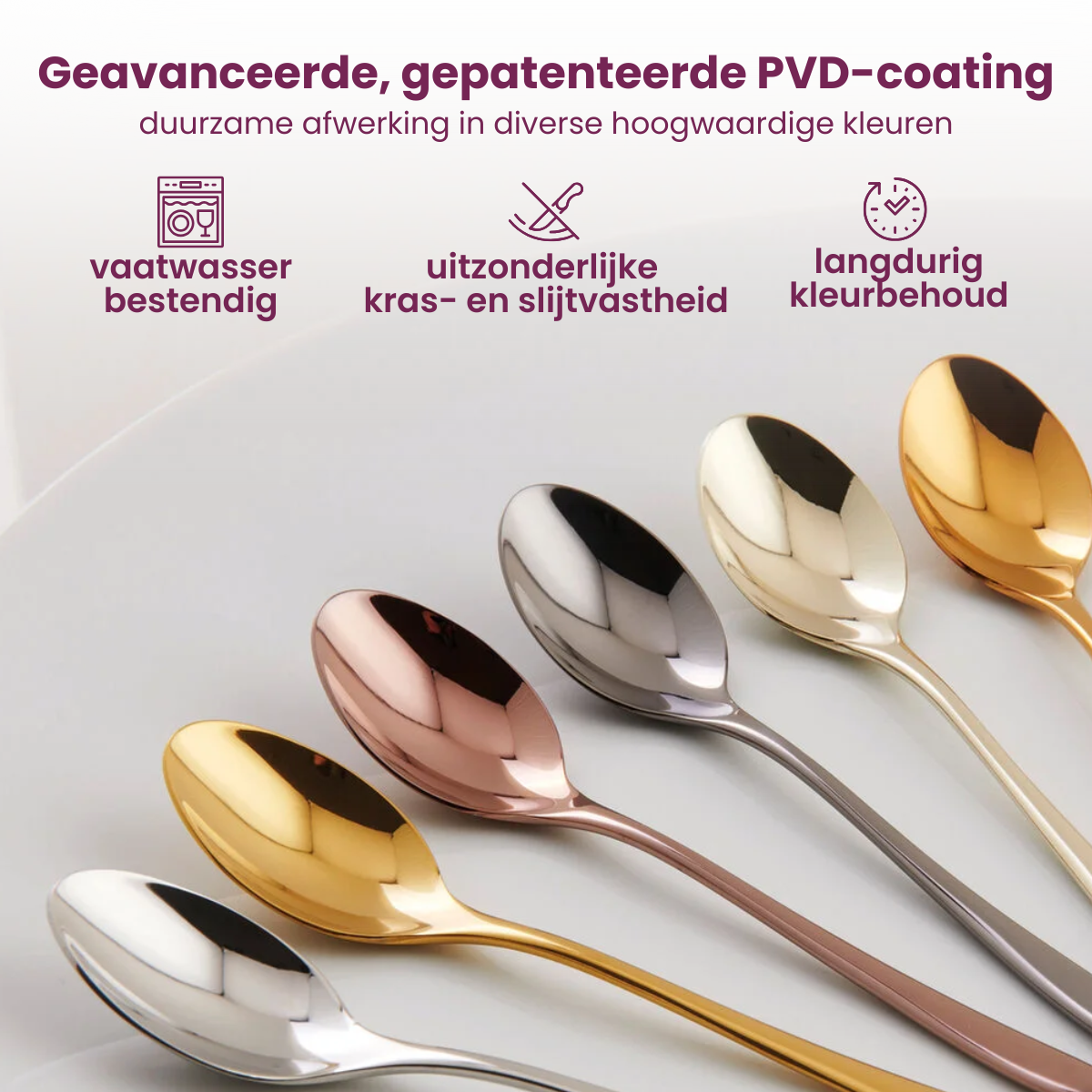 champagne kleur edelstaal bestek